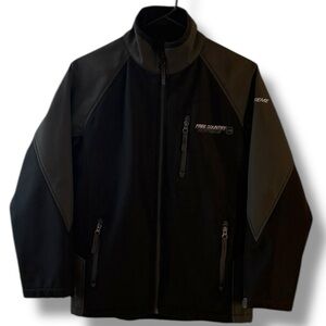 FREE COUNTRY‎ -  FCXtreme  Men's  Soft Shell  Jacket - Full zip - black grey